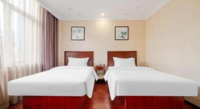 Bed in GreenTree Inn Suzhou Dongxing Road Xinye Square Express Hotel