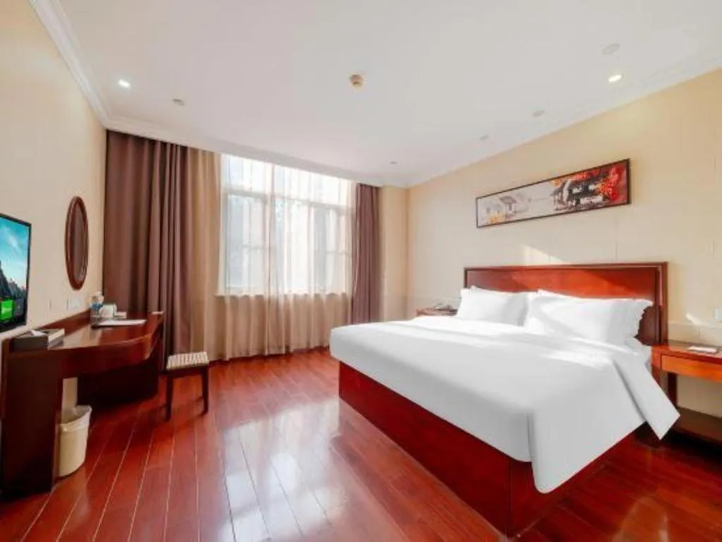 Bed in GreenTree Inn Suzhou Dongxing Road Xinye Square Express Hotel