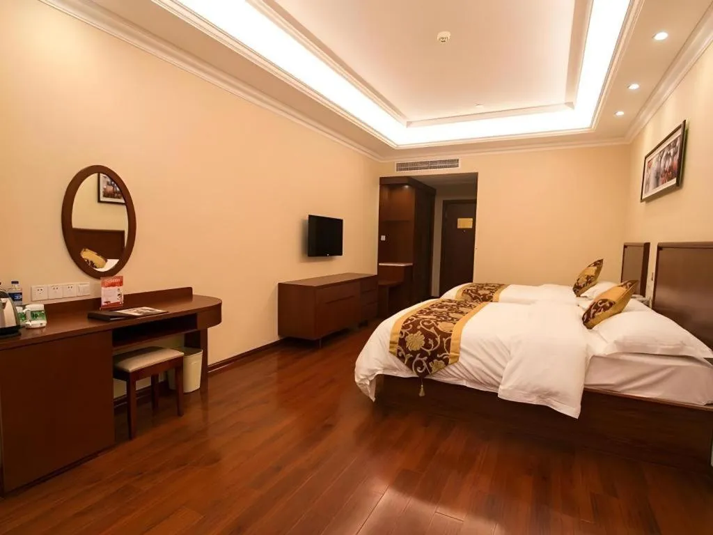 Bed in GreenTree Inn Suzhou Dongxing Road Xinye Square Express Hotel