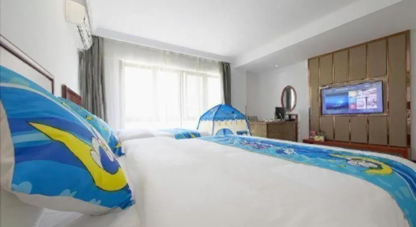 Bed in GreenTree Inn ChiZhou QinGYAng Miaoqian Road Rongxing Building Business Hotel