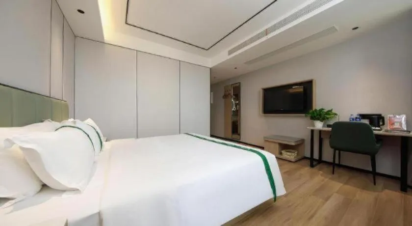 Bed in GreenTree Inn Anhui Xuancheng Ningguo NinGYAng East Road Darunfa Branch