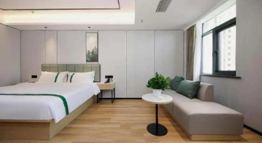 Bed in GreenTree Inn Anhui Xuancheng Ningguo NinGYAng East Road Darunfa Branch