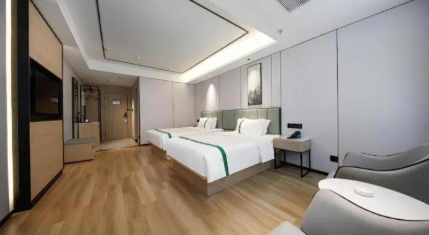 Bed in GreenTree Inn Anhui Xuancheng Ningguo NinGYAng East Road Darunfa Branch