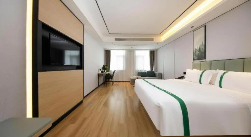 Bed in GreenTree Inn Anhui Xuancheng Ningguo NinGYAng East Road Darunfa Branch