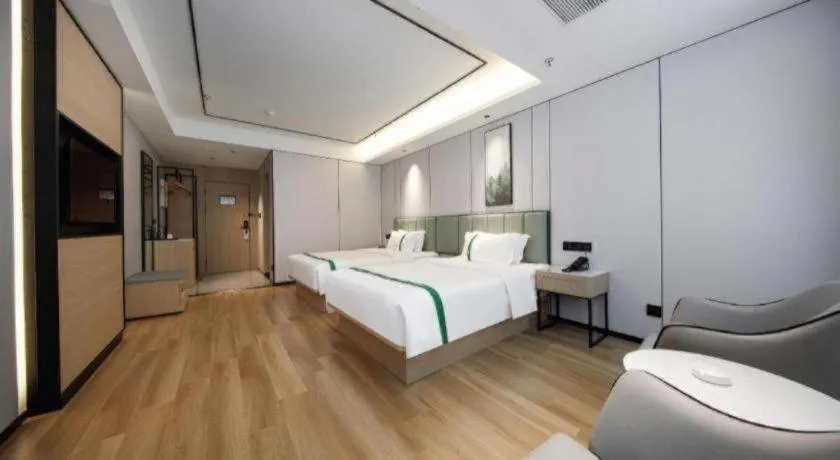 Bed in GreenTree Inn Anhui Xuancheng Ningguo NinGYAng East Road Darunfa Branch