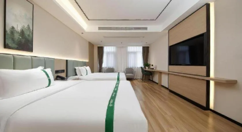 Bed in GreenTree Inn Anhui Xuancheng Ningguo NinGYAng East Road Darunfa Branch