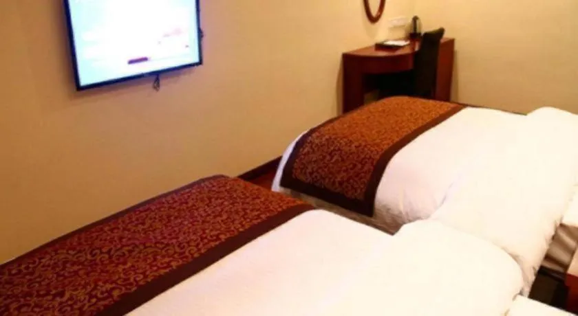Bed in GreenTree Inn ChaoHu Tianchao Plaza Express Hotel