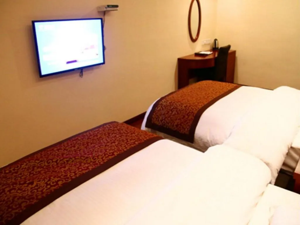 Bed in GreenTree Inn ChaoHu Tianchao Plaza Express Hotel