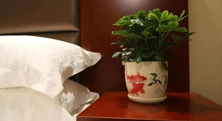 Bed in GreenTree Inn ChaoHu Tianchao Plaza Express Hotel