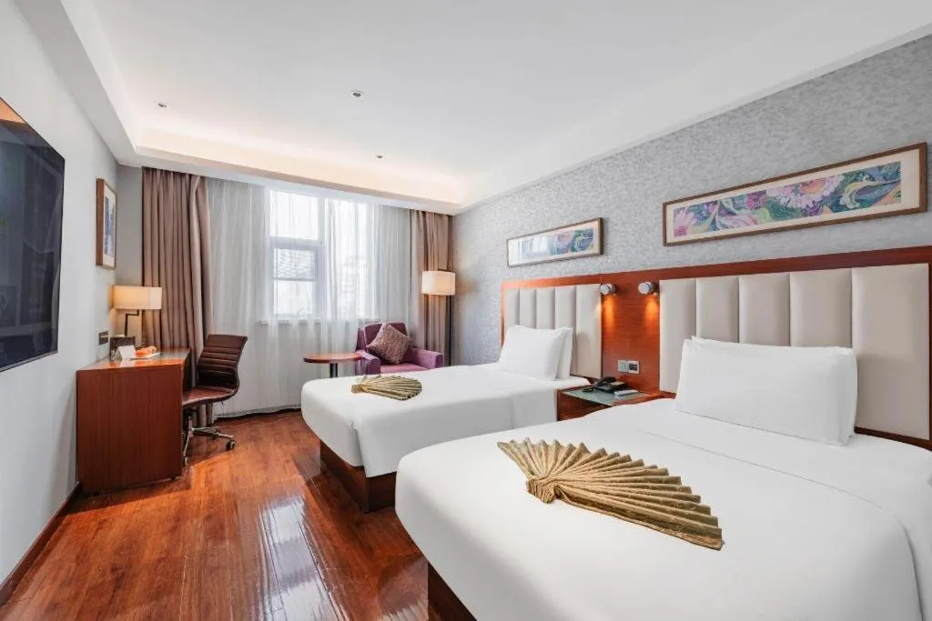 Bed in Yitel Guangzhou Pazhou Exhibition Center Chigang Metro Station