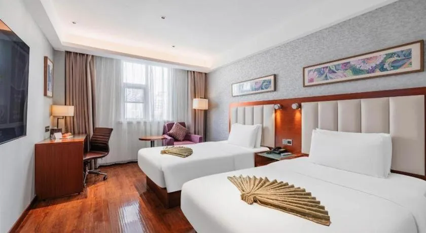 Bed in Yitel Guangzhou Pazhou Exhibition Center Chigang Metro Station