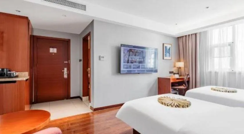 Bed in Yitel Guangzhou Pazhou Exhibition Center Chigang Metro Station