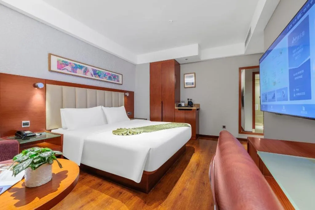 Bed in Yitel Guangzhou Pazhou Exhibition Center Chigang Metro Station