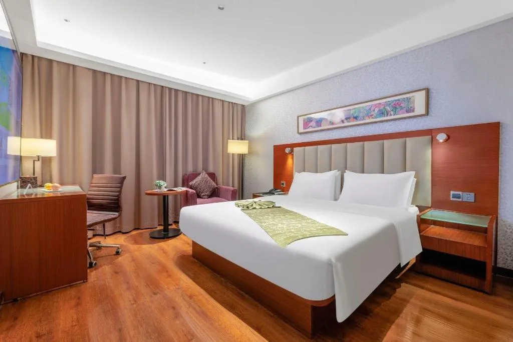 Bed in Yitel Guangzhou Pazhou Exhibition Center Chigang Metro Station