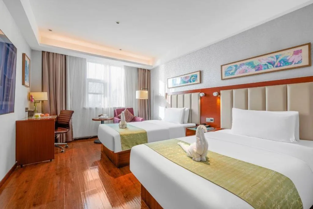 Bed in Yitel Guangzhou Pazhou Exhibition Center Chigang Metro Station