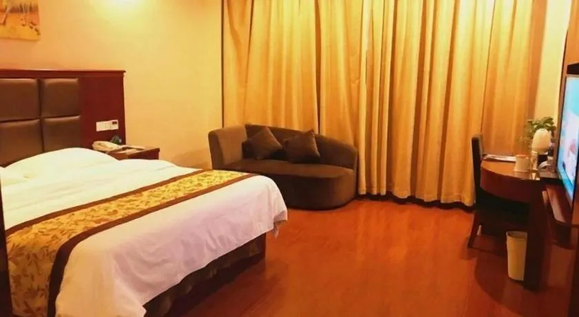 Bed in GreenTree Inn AnHui Maanshan Dangtu High Speed Railway East Station RT-Market Business Hotel