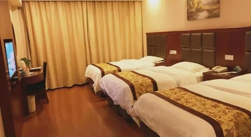 Bed in GreenTree Inn AnHui Maanshan Dangtu High Speed Railway East Station RT-Market Business Hotel