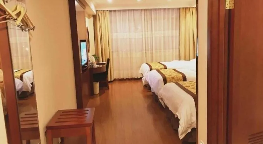 Bed in GreenTree Inn AnHui Maanshan Dangtu High Speed Railway East Station RT-Market Business Hotel