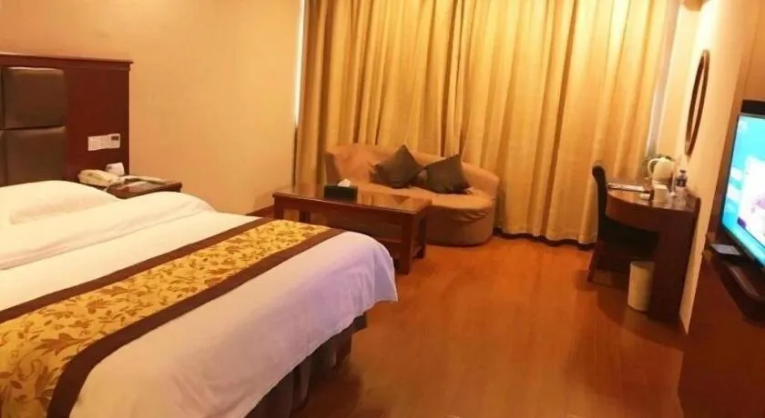 Bed in GreenTree Inn AnHui Maanshan Dangtu High Speed Railway East Station RT-Market Business Hotel