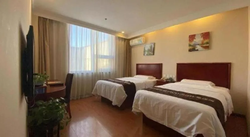 Bed in GreenTree Inn Hebei Zhangjiakou Xiahuayuan Xinchen Road Express Hotel