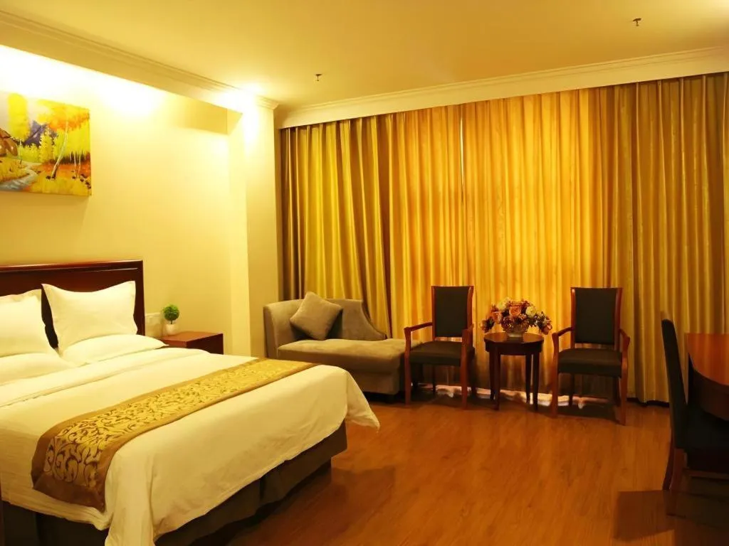 Bed in GreenTree Inn Hebei Zhangjiakou Xiahuayuan Xinchen Road Express Hotel