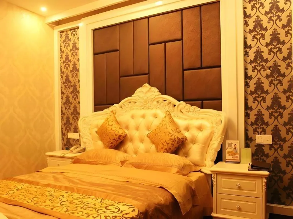 Bed in GreenTree Inn Hebei Zhangjiakou Xiahuayuan Xinchen Road Express Hotel