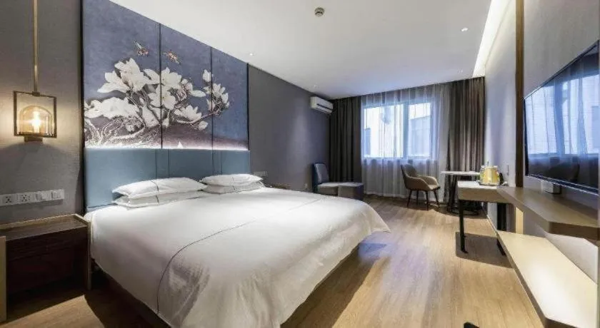 Bed in Jinjiang Inn Zhangjiagang Yangshe West Street Pedestrian Street