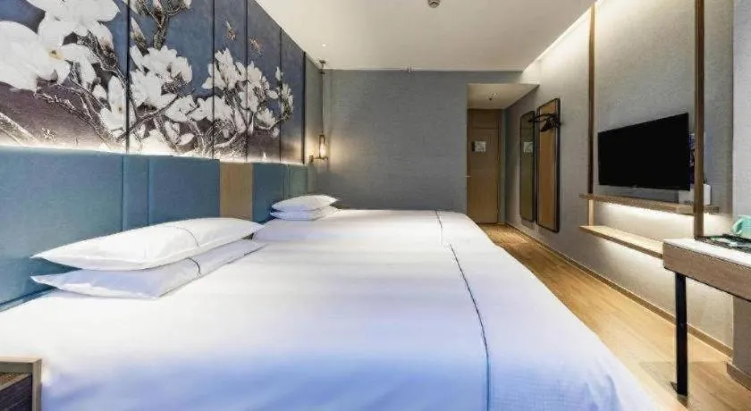 Bed in Jinjiang Inn Zhangjiagang Yangshe West Street Pedestrian Street