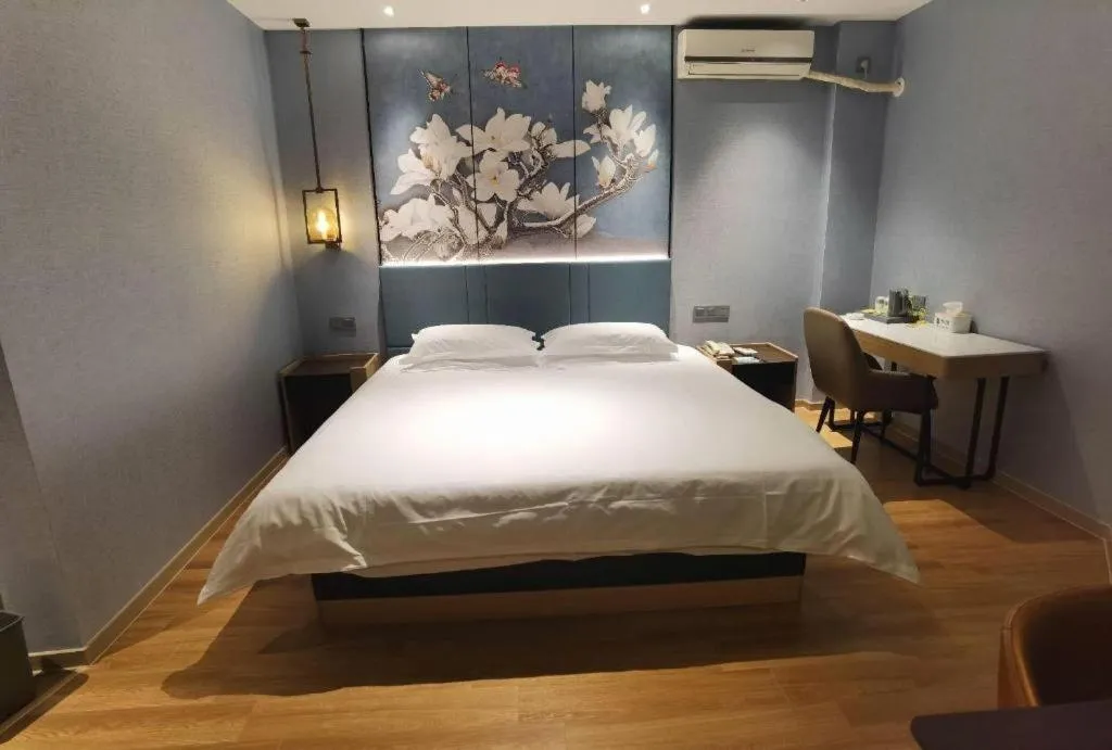 Bed in Jinjiang Inn Zhangjiagang Yangshe West Street Pedestrian Street