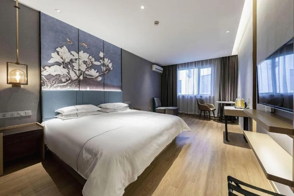 Bed in Jinjiang Inn Zhangjiagang Yangshe West Street Pedestrian Street