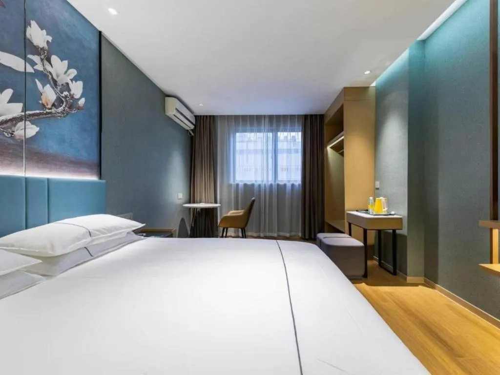 Bed in Jinjiang Inn Zhangjiagang Yangshe West Street Pedestrian Street