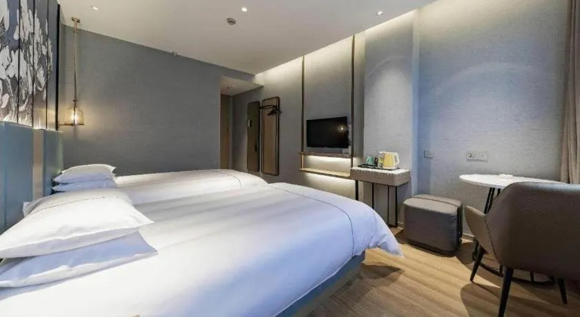 Bed in Jinjiang Inn Zhangjiagang Yangshe West Street Pedestrian Street