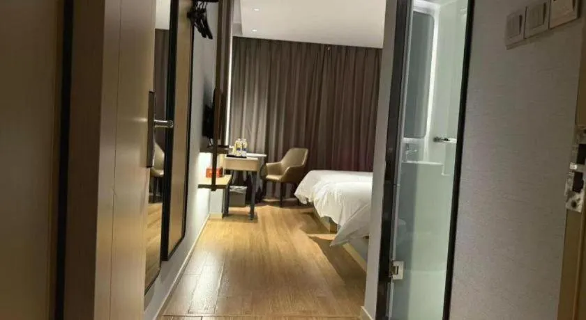 Bed in Jinjiang Inn Zhangjiagang Yangshe West Street Pedestrian Street