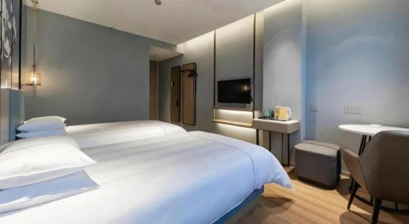 Bed in Jinjiang Inn Zhangjiagang Yangshe West Street Pedestrian Street