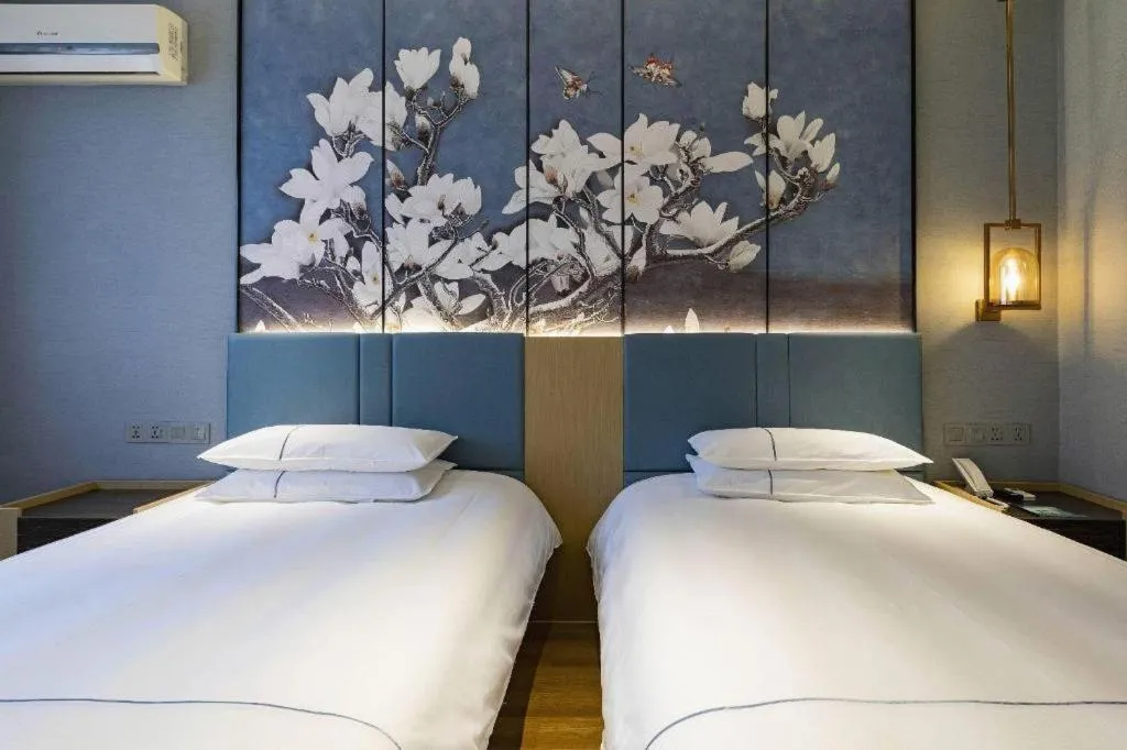 Bed in Jinjiang Inn Zhangjiagang Yangshe West Street Pedestrian Street