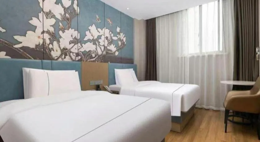 Bed in Jinjiang Inn Zhangjiagang Yangshe West Street Pedestrian Street