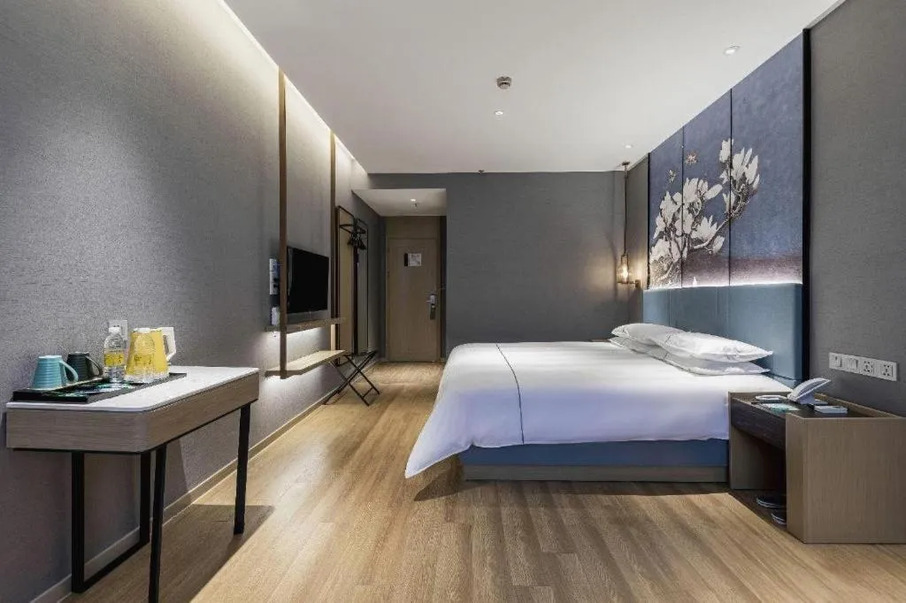 Bed in Jinjiang Inn Zhangjiagang Yangshe West Street Pedestrian Street