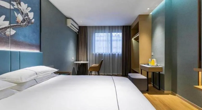 Bed in Jinjiang Inn Zhangjiagang Yangshe West Street Pedestrian Street