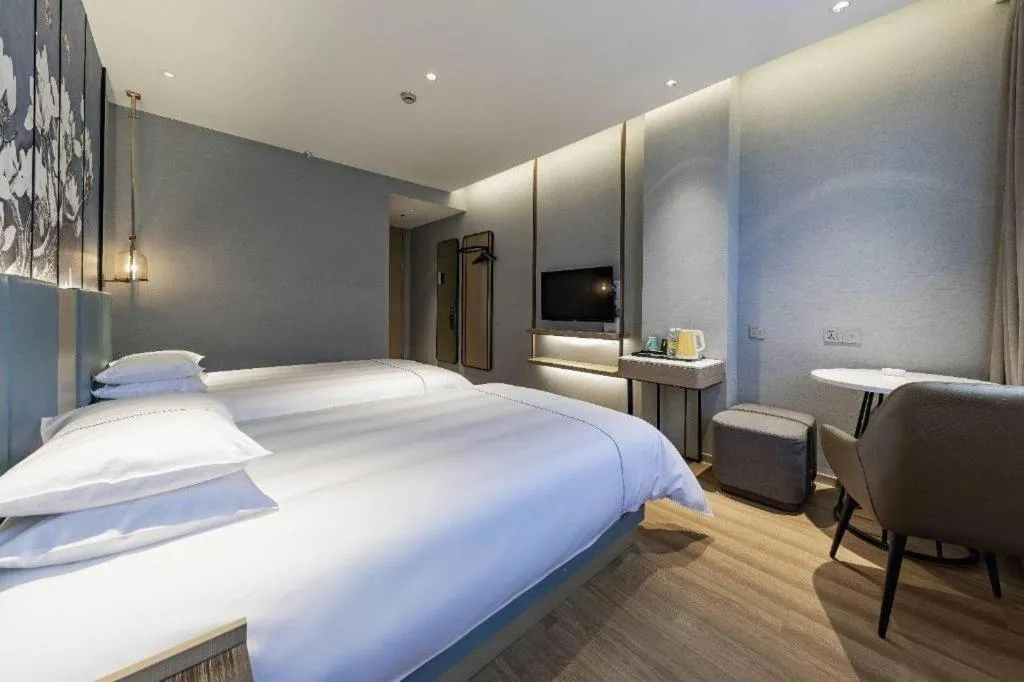 Bed in Jinjiang Inn Zhangjiagang Yangshe West Street Pedestrian Street