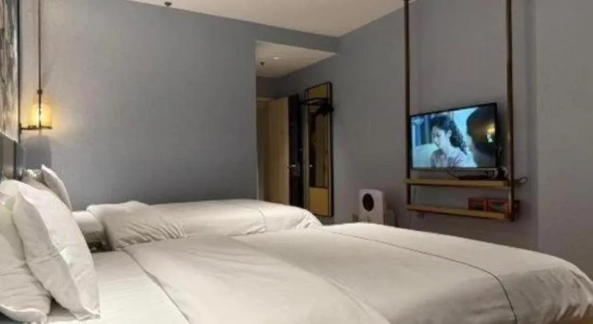 Bed in Jinjiang Inn Zhangjiagang Yangshe West Street Pedestrian Street