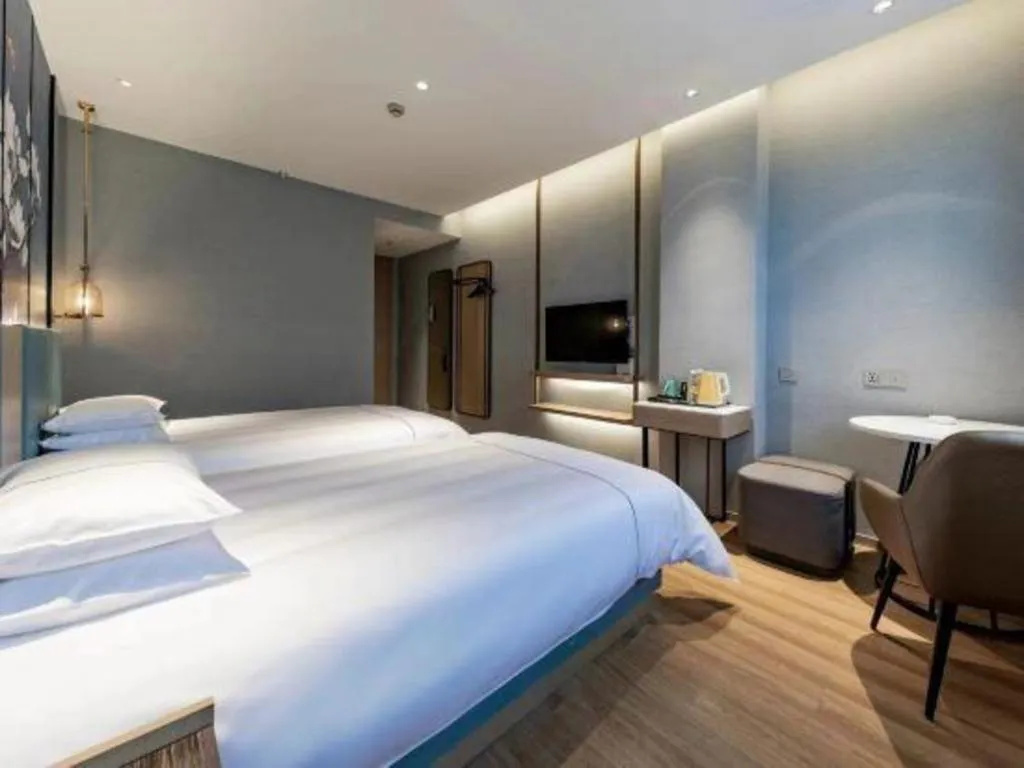 Bed in Jinjiang Inn Zhangjiagang Yangshe West Street Pedestrian Street