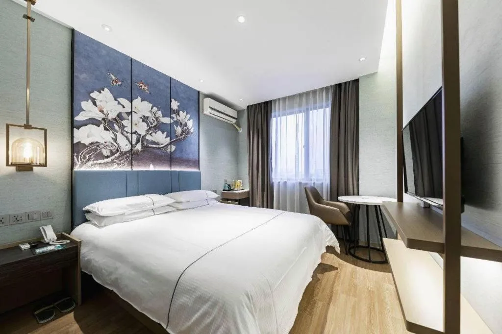 Bed in Jinjiang Inn Zhangjiagang Yangshe West Street Pedestrian Street