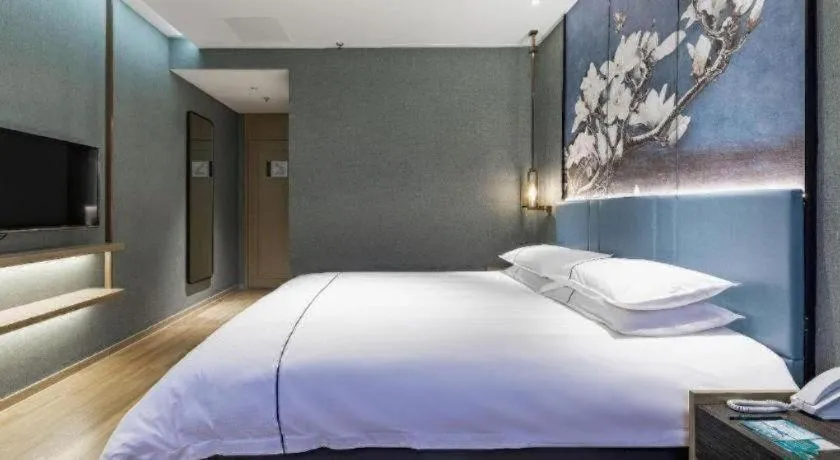 Bed in Jinjiang Inn Zhangjiagang Yangshe West Street Pedestrian Street