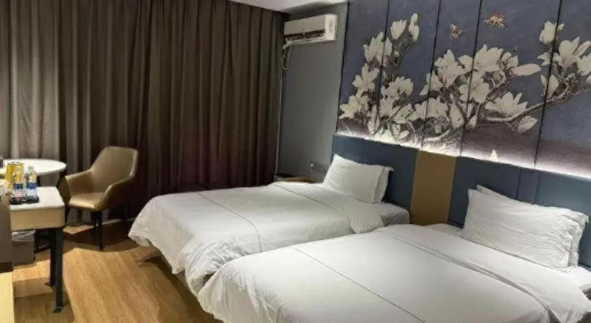 Bed in Jinjiang Inn Zhangjiagang Yangshe West Street Pedestrian Street