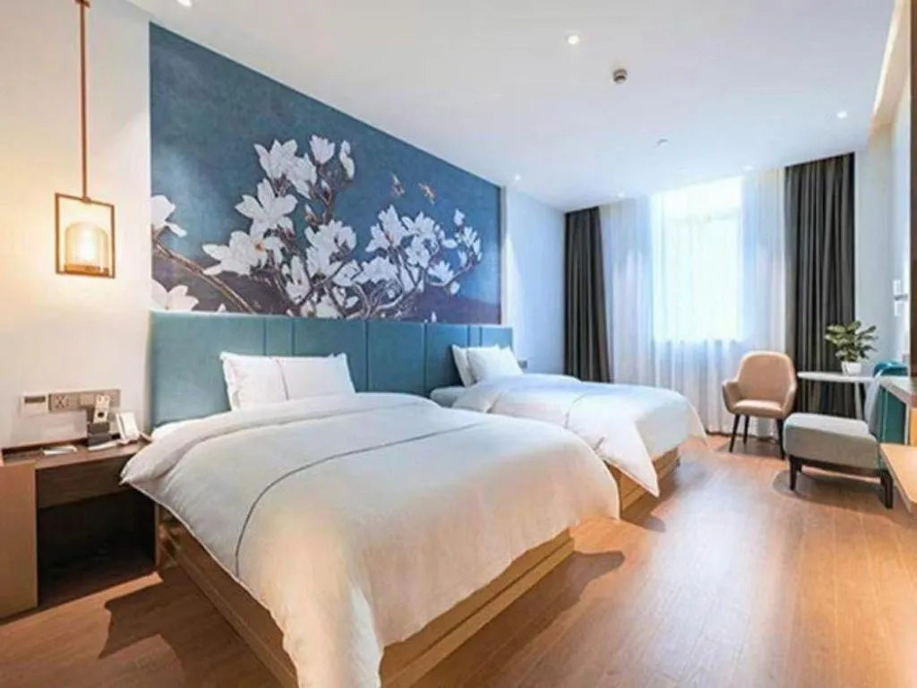 Bed in Jinjiang Inn Zhangjiagang Yangshe West Street Pedestrian Street