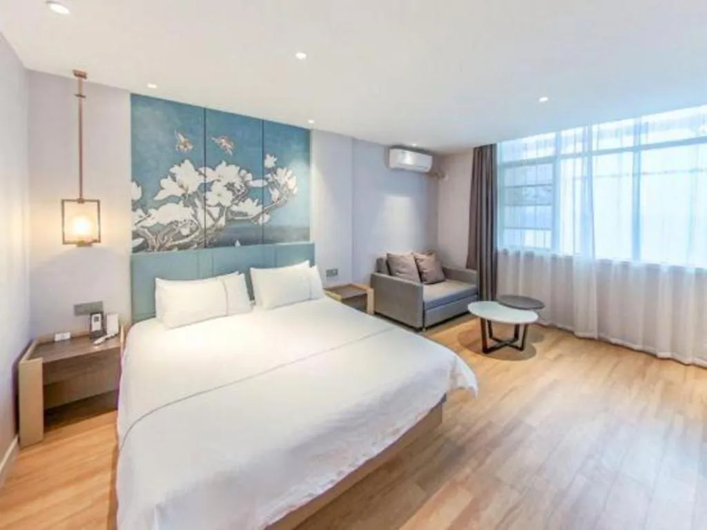 Bed in Jinjiang Inn Xuzhou Pizhou Sanchahe Road