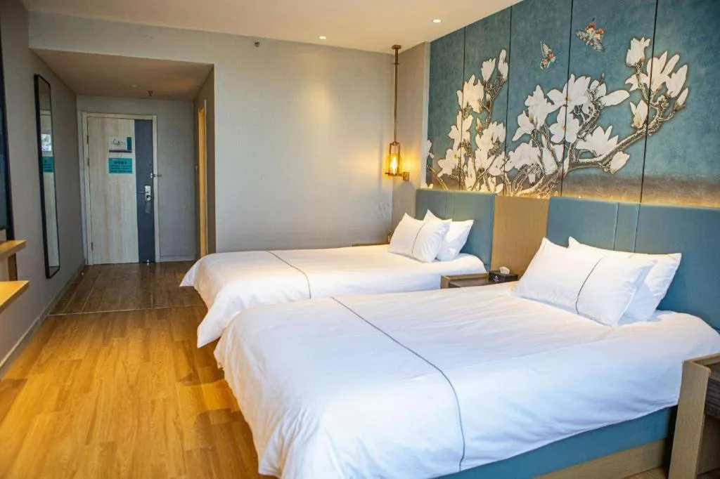 Bed in Jinjiang Inn Xuzhou Pizhou Sanchahe Road