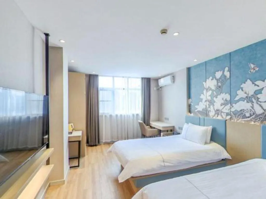 Bed in Jinjiang Inn Xuzhou Pizhou Sanchahe Road