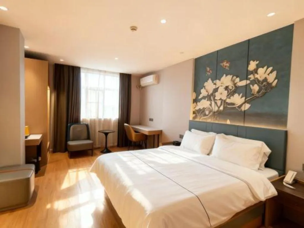 Bed in Jinjiang Inn Xuzhou Pizhou Sanchahe Road