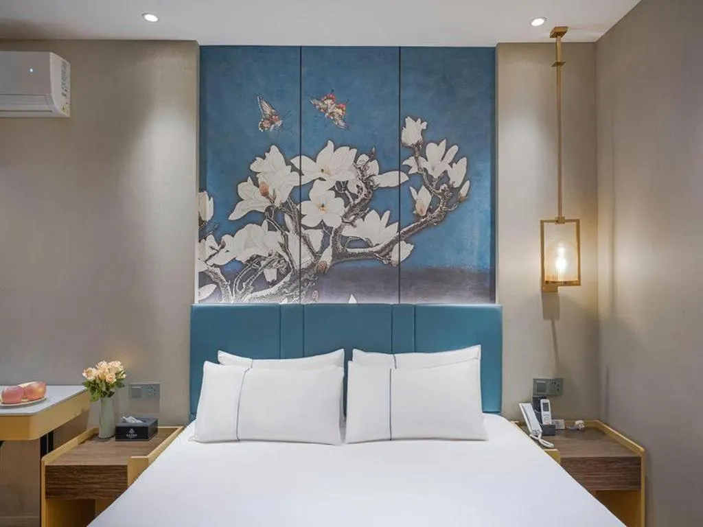 Bed in Jinjiang Inn Xuzhou Pizhou Sanchahe Road